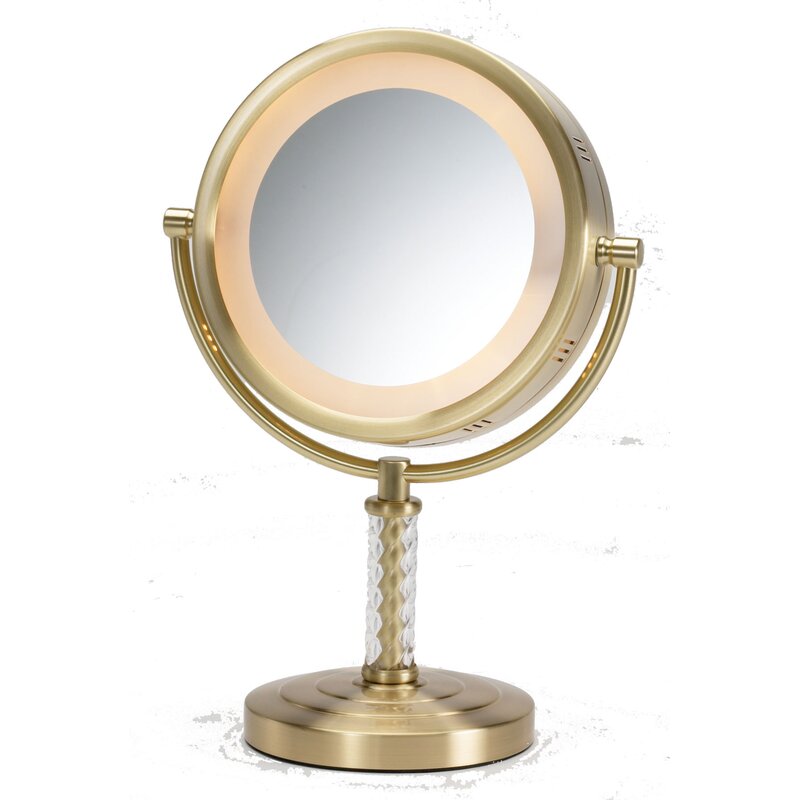 Jerdon Dual Sided Halo Lighted Vanity Mirror & Reviews 