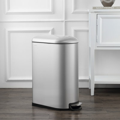 Roland Steel Step On Trash Can