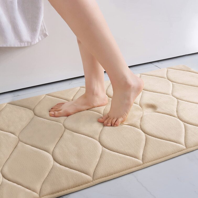 Absorbent Water Memory Foam Doormat Floor Rugs Bathroom Household Bathroom Carpets Microfiber Non-Slip Bath Mat