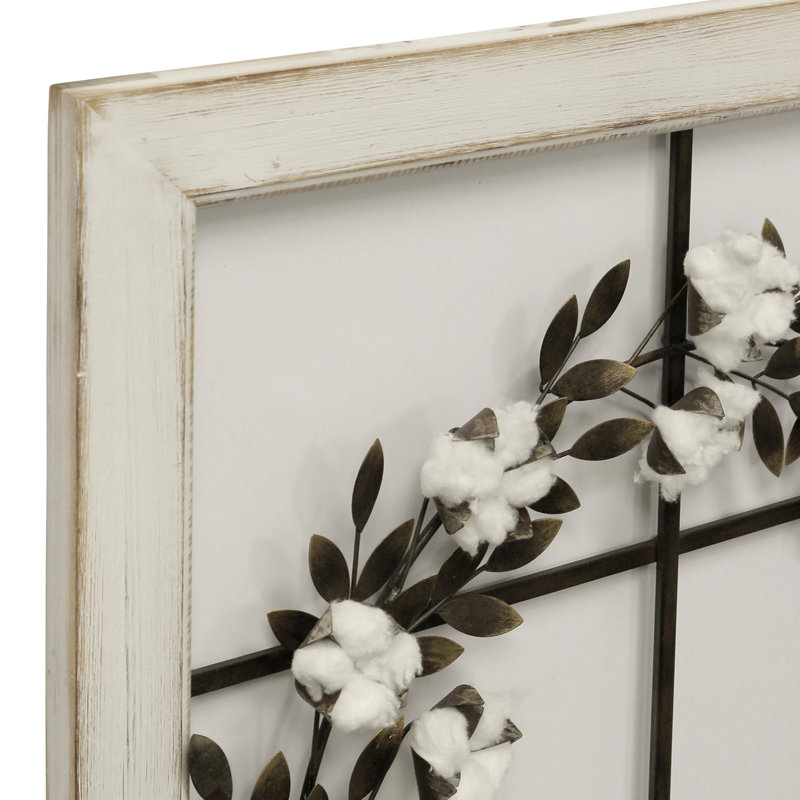 Floral Wreath Wood Framed Wall Decor Reviews Joss Main