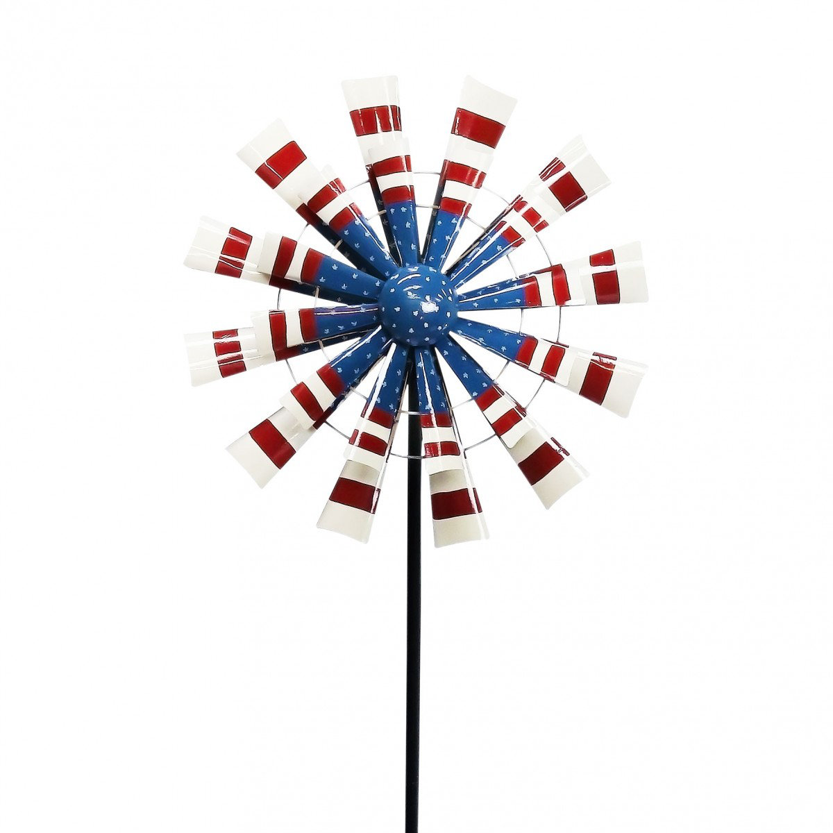 Autumn Palette Kinetic Wind Spinner Outdoor Lawn Decor Durable Metal Yard Art