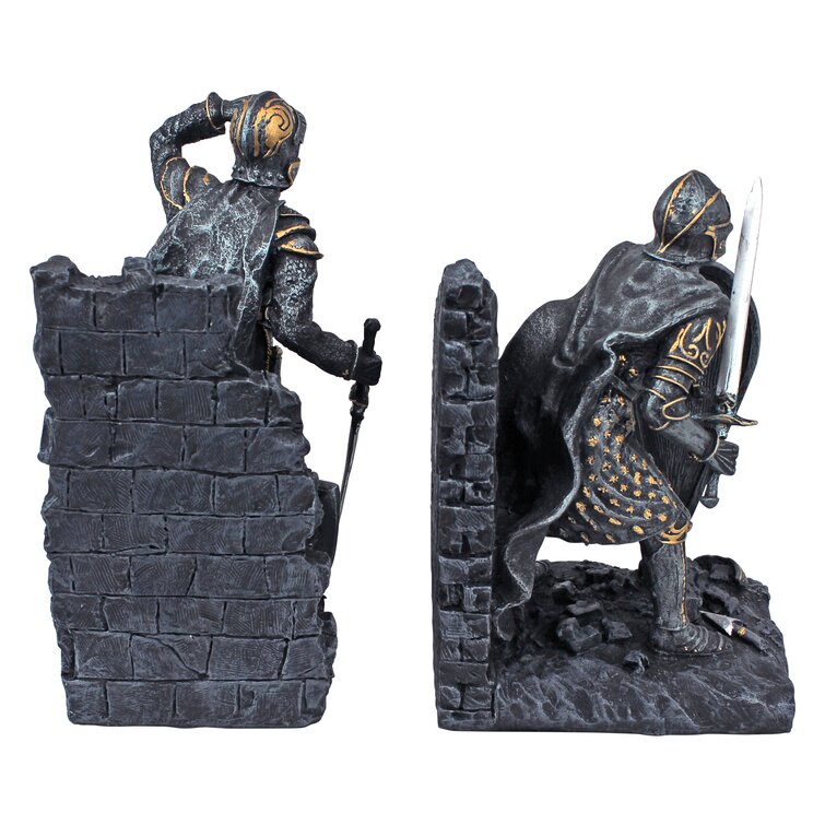 Design Toscano Knights of the Digital Realm Sculptural Bookends