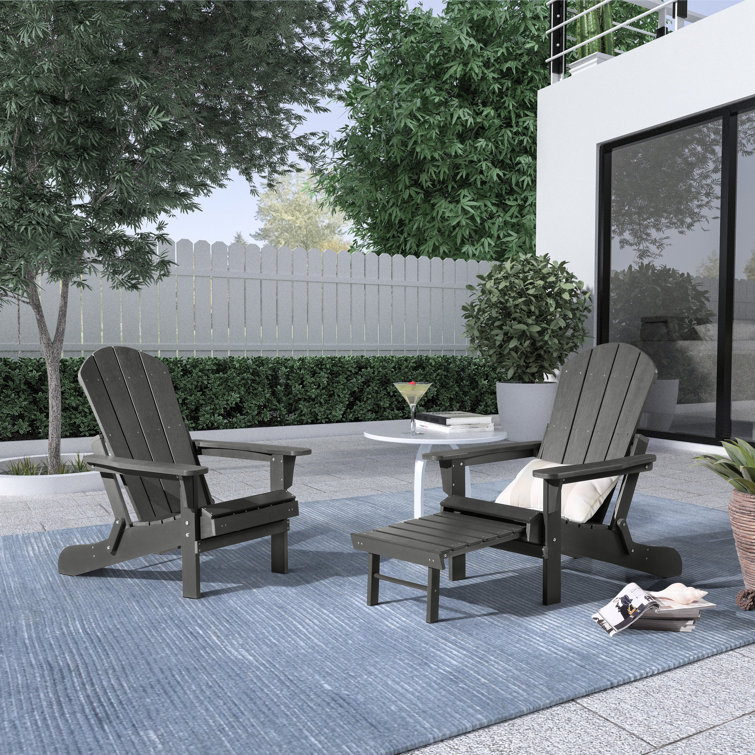 Rosecliff Heights Hurley Stanton Prior Plastic/Resin Folding Adirondack