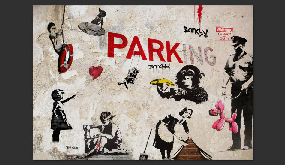 East Urban Home Banksy Graffiti Collage 2 10m X 300cm Wallpaper Wayfair Co Uk
