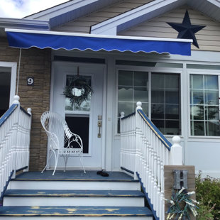Standard Fabric On Metal Frame Scalloped Window Awnings Traditional Windows Door Awnings