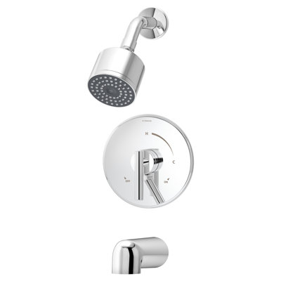 Dia Pressure Balance Tub And Shower Trim With Lever Handle Symmons