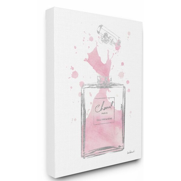 Stupell Industries 'Fashion Designer Pink Silver Perfume' Graphic Art ...