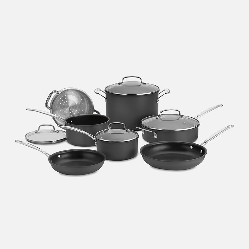 Cuisinart 11 Pieces Non Stick Stainless Steel Cookware Set