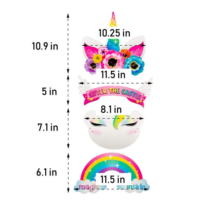 Juvale Unicorn Door Hanger Welcome Sign Wayfair
