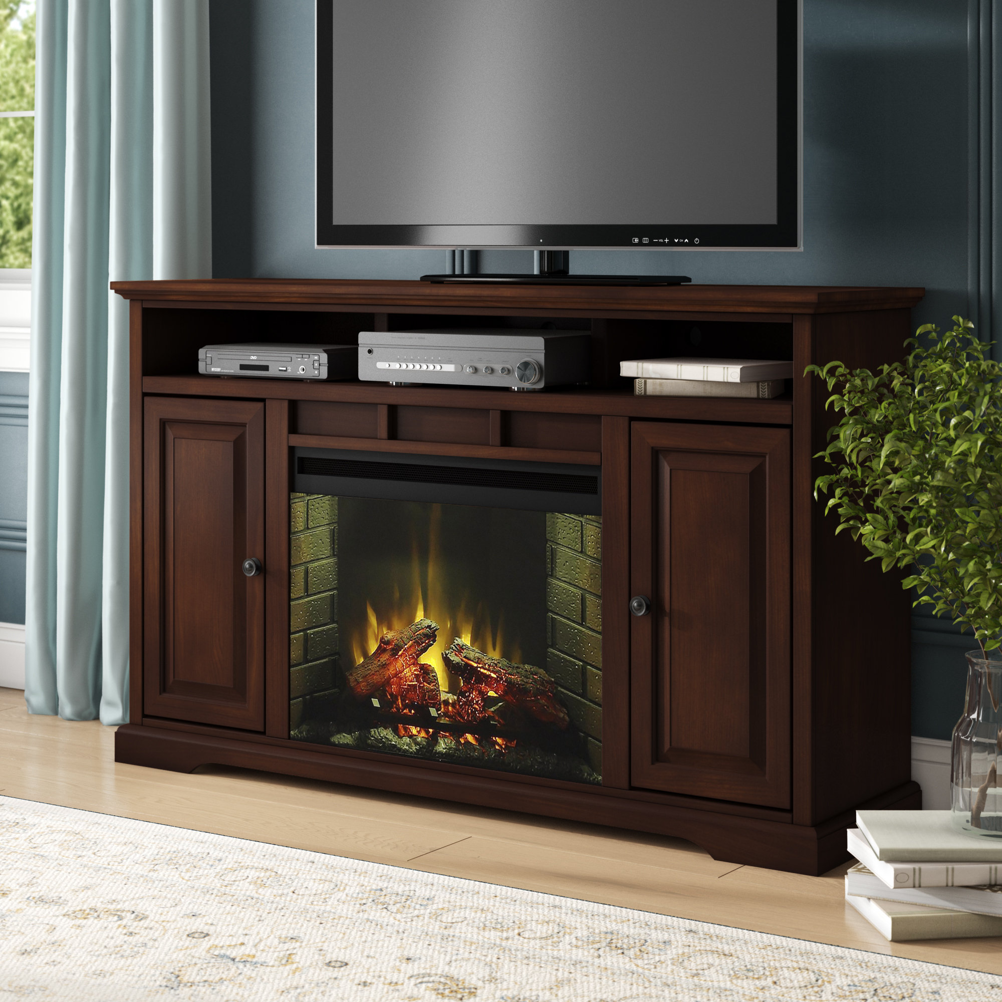 electric fireplace tv stand 65 inch