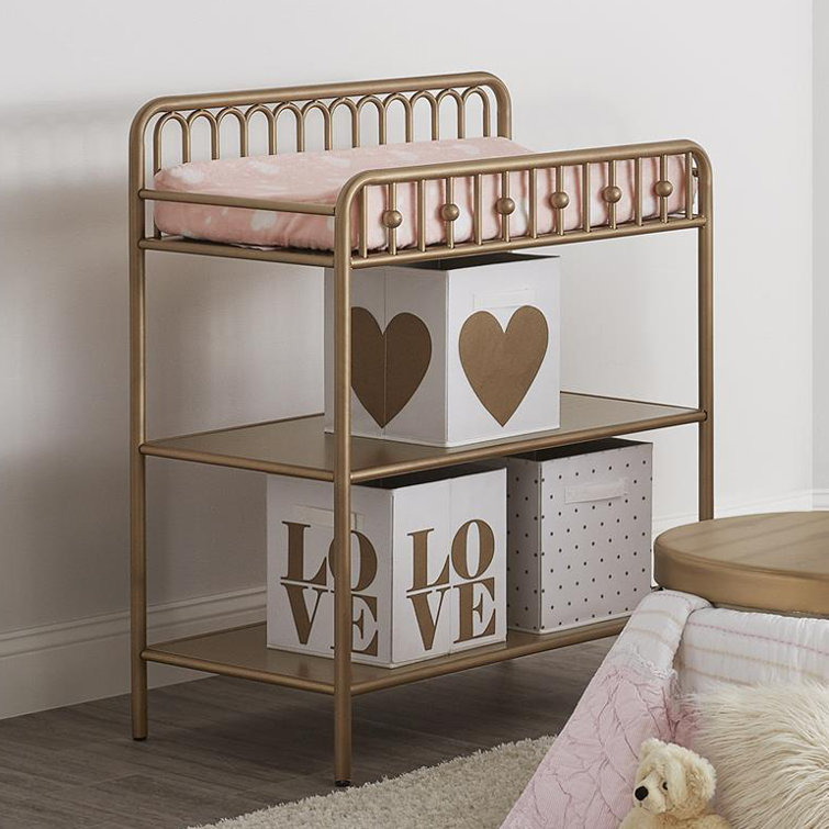gold changing table