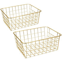 New Copper Rose Gold Metal Geometric Storage Wire Basket Multi Purpose New Copper Rose Gold Metal Geometric Storage Wire Basket Multi Purpose