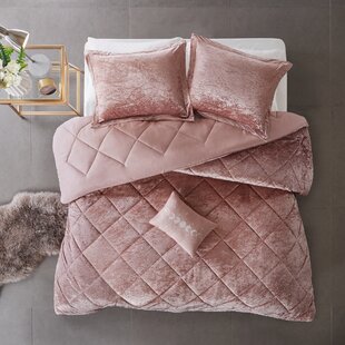 blush pink comforter king