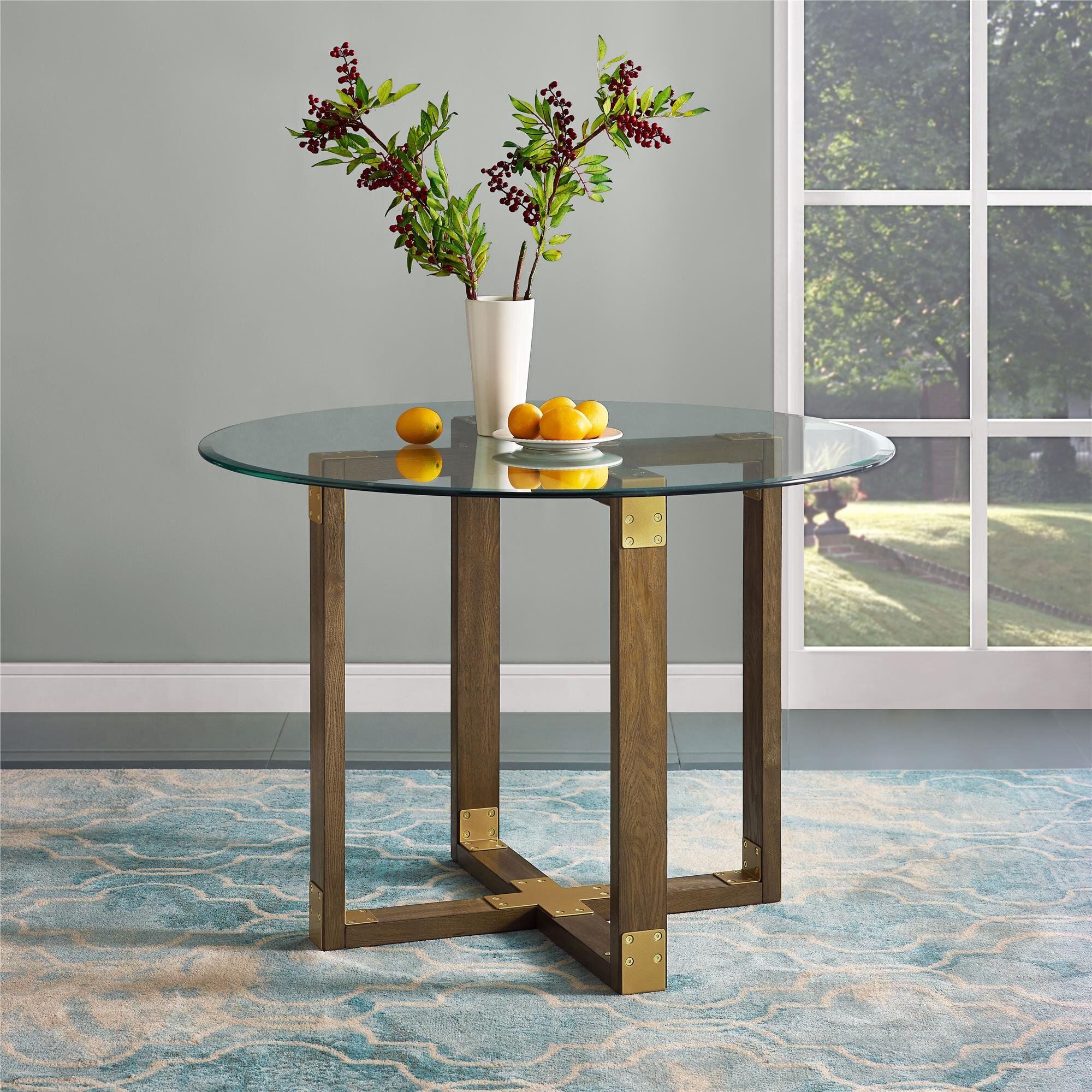 Everly Quinn Kindig 43'' Pedestal Dining Table & Reviews | Wayfair