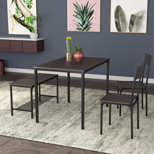 Details about   PVC Breakfast Dining Table & 2 Chairs Set Home Kitchen Room Modern Furniture US 