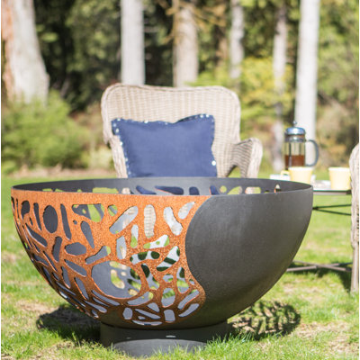 Blended Forces Steel Fire Pit Cedar Creek Sculptures Fuel Type