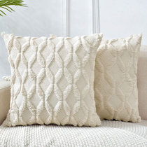 beige decorative pillows