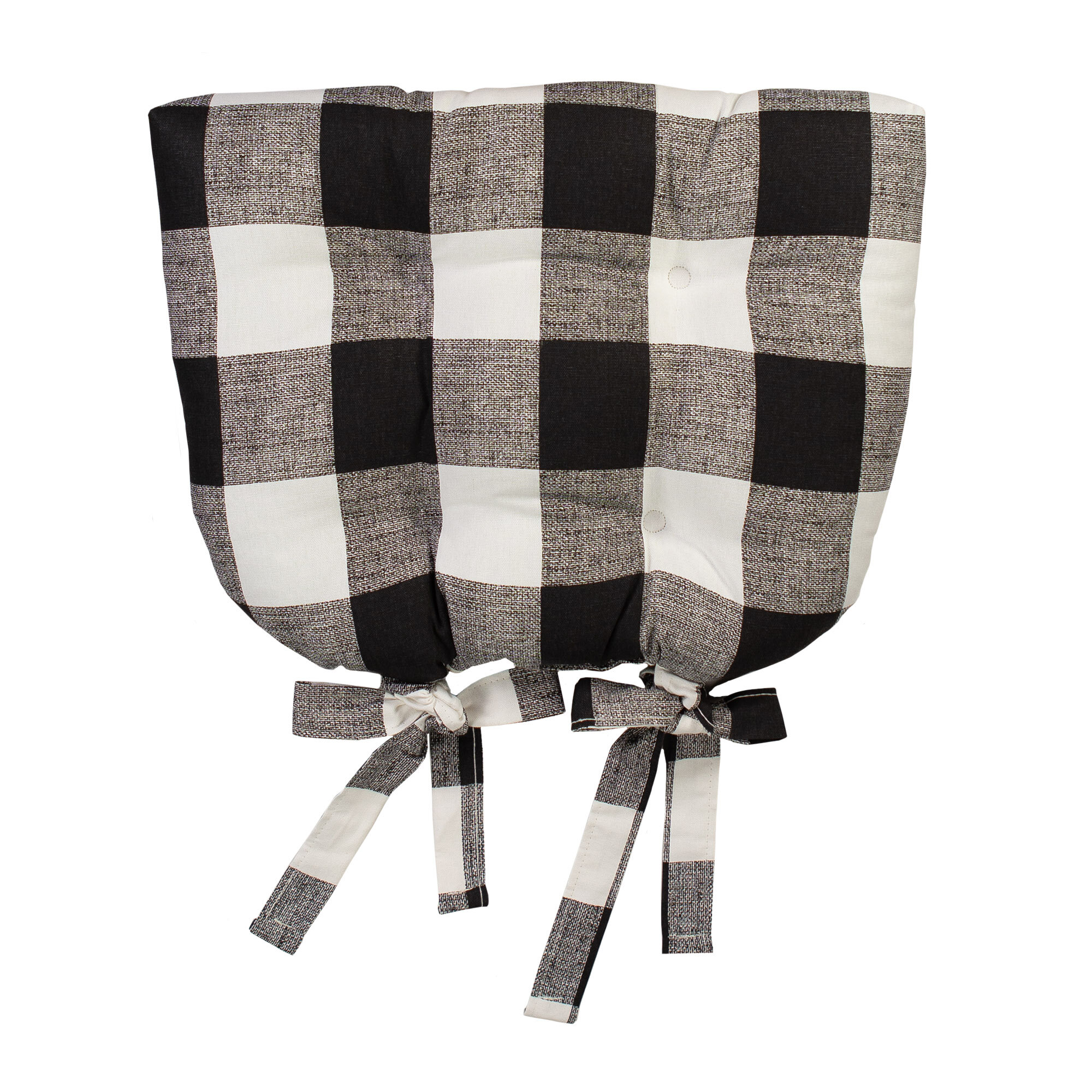 Cleora Plaid Chairpad Indoor Dining Chair Cushion 