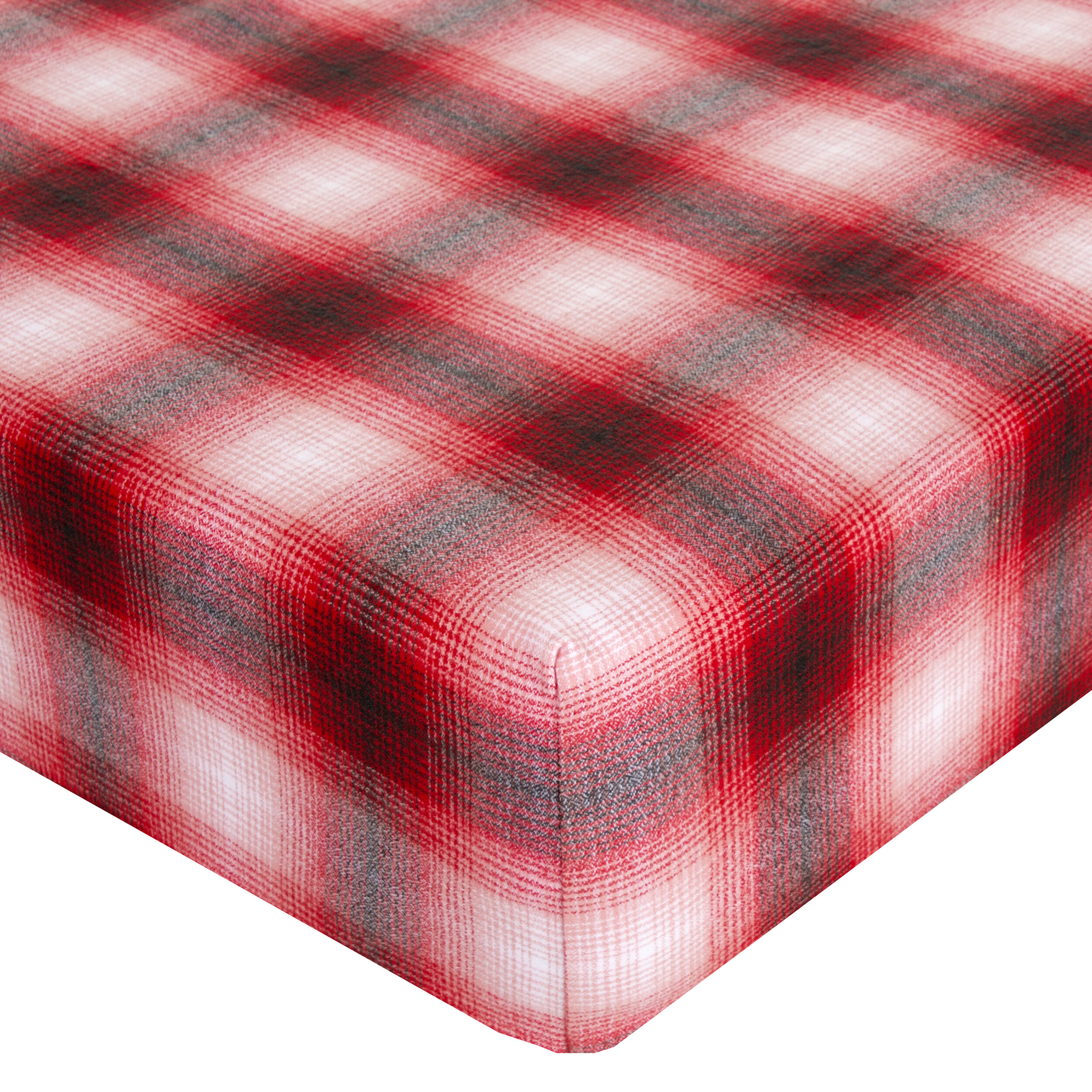 plaid crib sheet