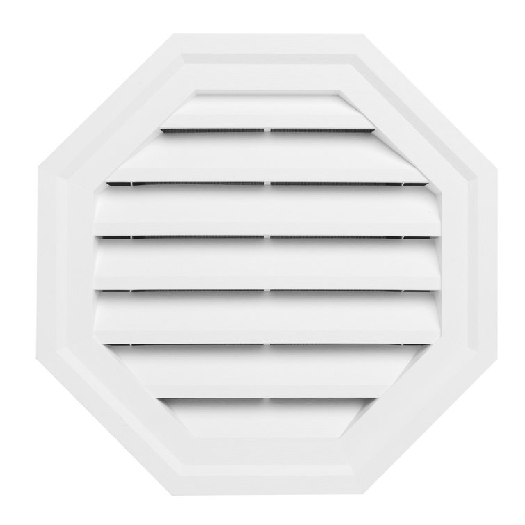 Ply Gem 18" x 18" Plastic Octagon Louver Gable Vent Wayfair