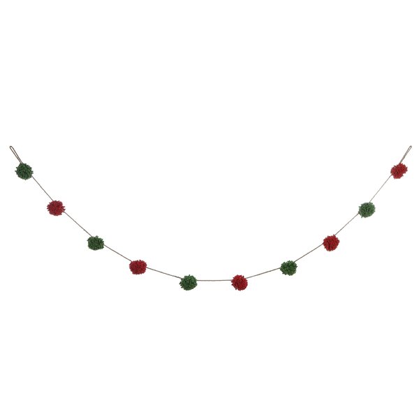 christmas pom pom garland wayfair wayfair