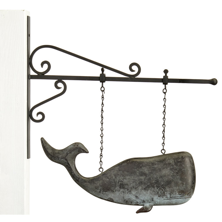 Breakwater Bay Blaine Save The Whales Hanging Sculpture With Decorative Bracket Reviews Wayfair