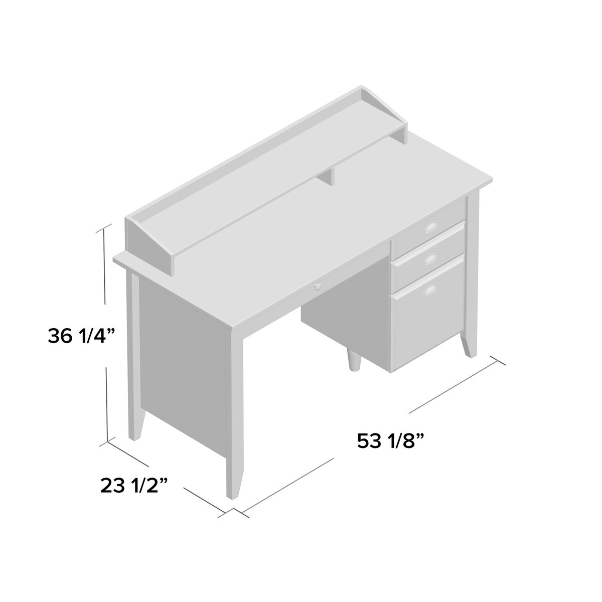 Red Barrel Studio® Desk with Hutch & Reviews | Wayfair