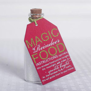 'Magic Reindeer Food' Tag with Container