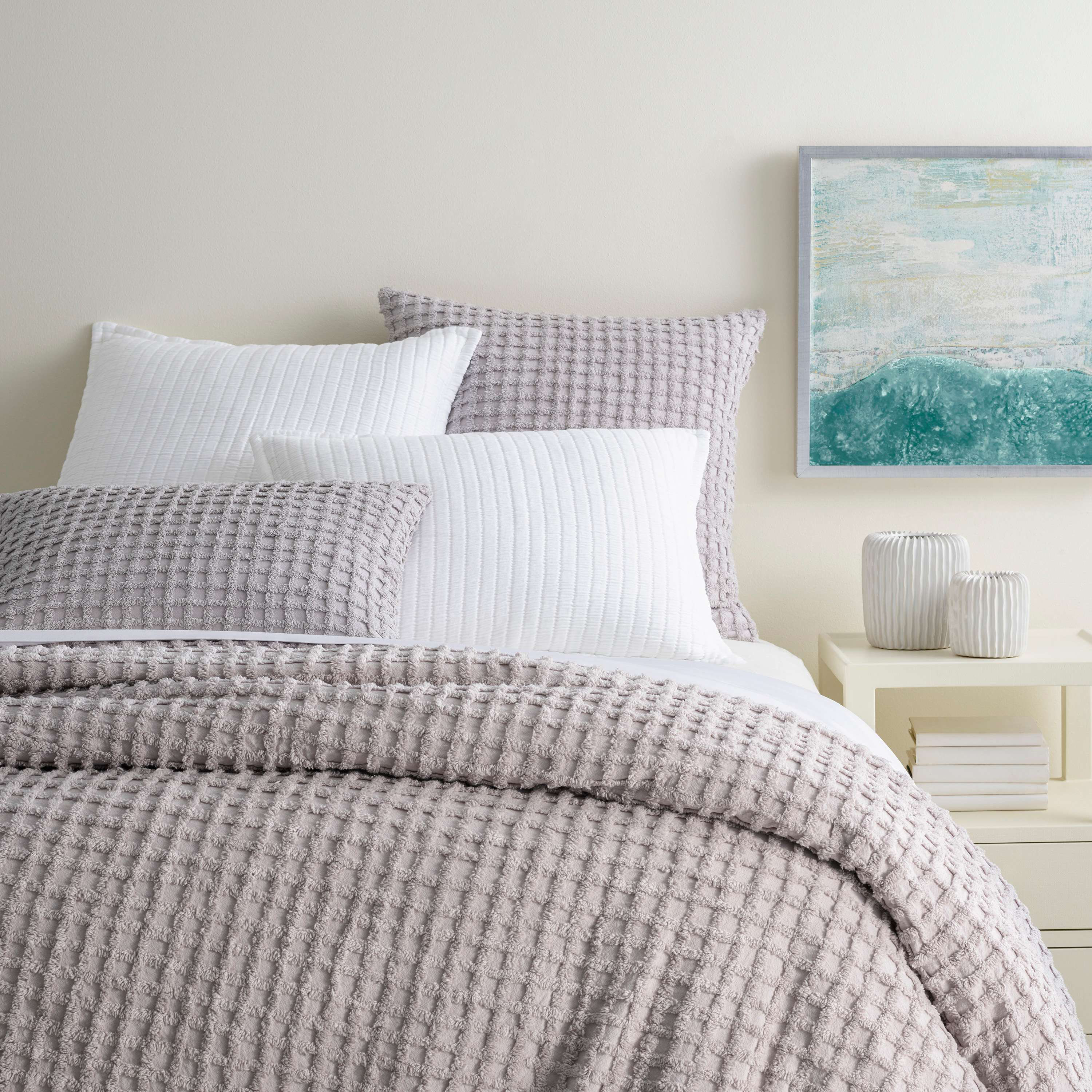allover grid duvet cover