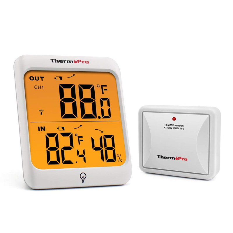 Thermopro Tp63 Thermometer Indoor Outdoor Digital Thermometer Temperature Humidity Monitor Meter 200ft 60m Range Wayfair