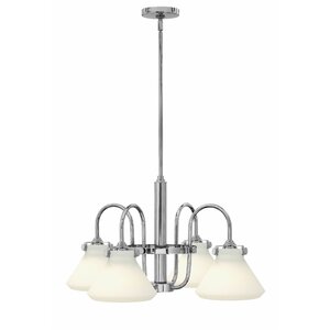 Bunnell 4-Light Cone Shaded Chandelier