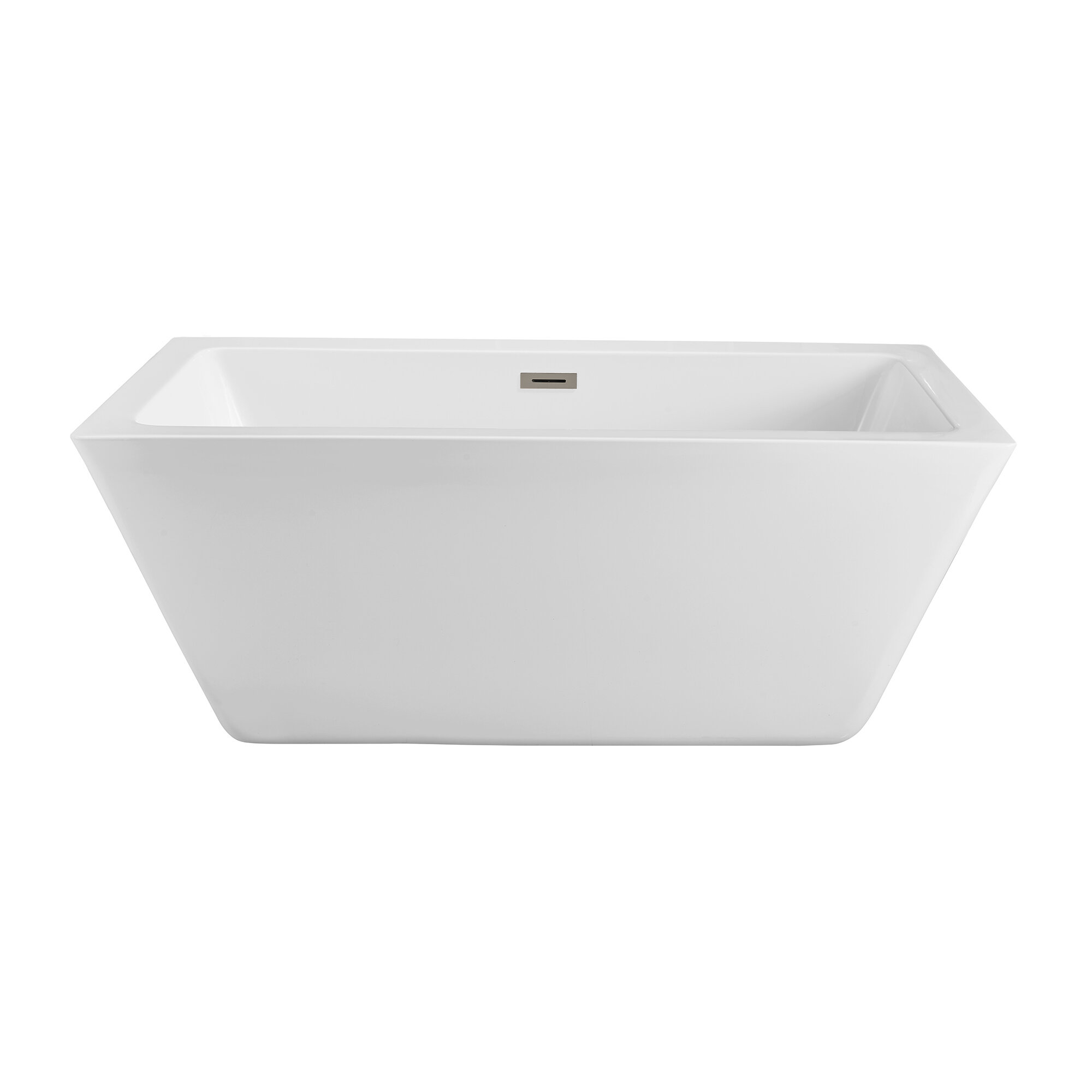 StreamlineBath 60.2'' x 27.6'' Freestanding Soaking Acrylic Bathtub ...