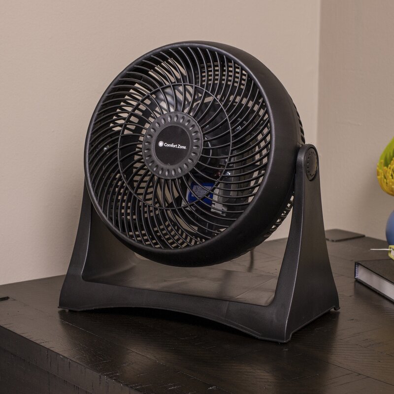 Comfort Zone Turbo 8 Oscillating Table Fan Wayfair