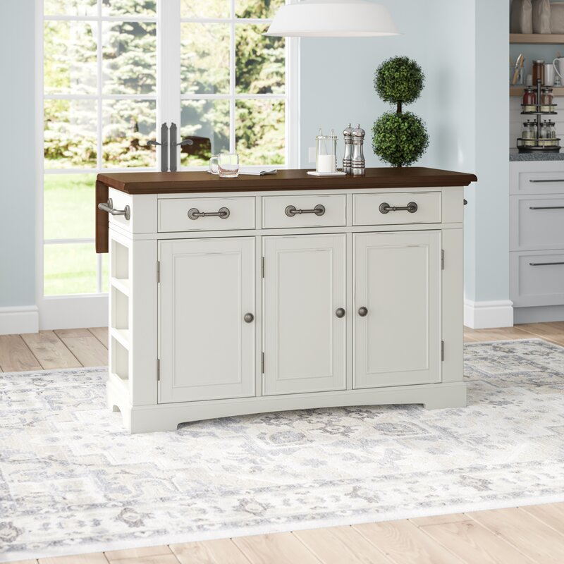 Darby Home Co Maile Large Kitchen Island Reviews Wayfair