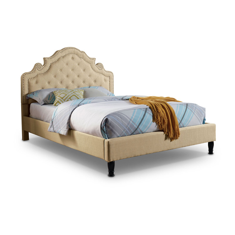 Canora Grey Lovitt Tufted Upholstered Platform Bed Wayfair