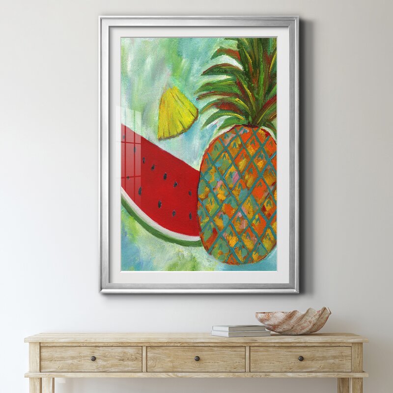 Pineapple And Watermelon Medley I - Picture Frame Painting