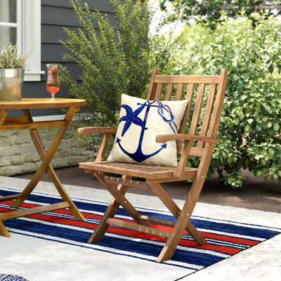 Modway Marina Outdoor Patio Teak Folding Chair