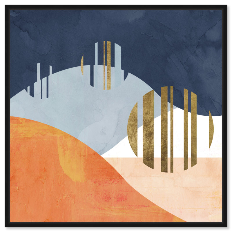 George Oliver The Desert Night Floater Frame Graphic Art Print