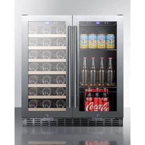 Summit 28 Bottle Dual Zone Convertible Wine Cooler by Summit Appliance