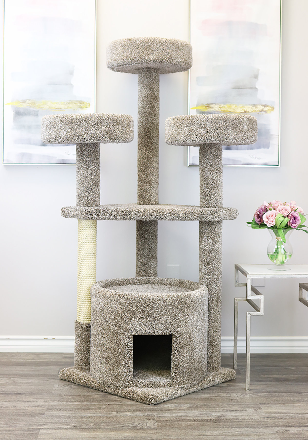 MADE IN UK STURDY BIG STRONG Giant Maine Coon & Large Cat Scratching Post
