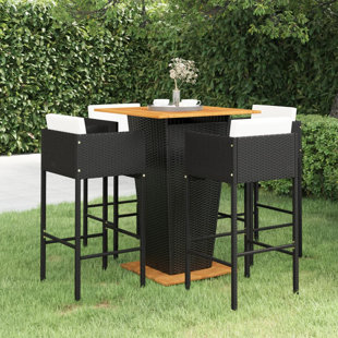 6 seater bar set with cushions and ice bucket