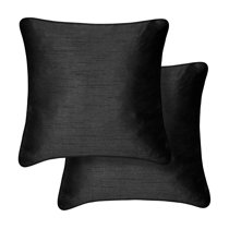black textured pillow