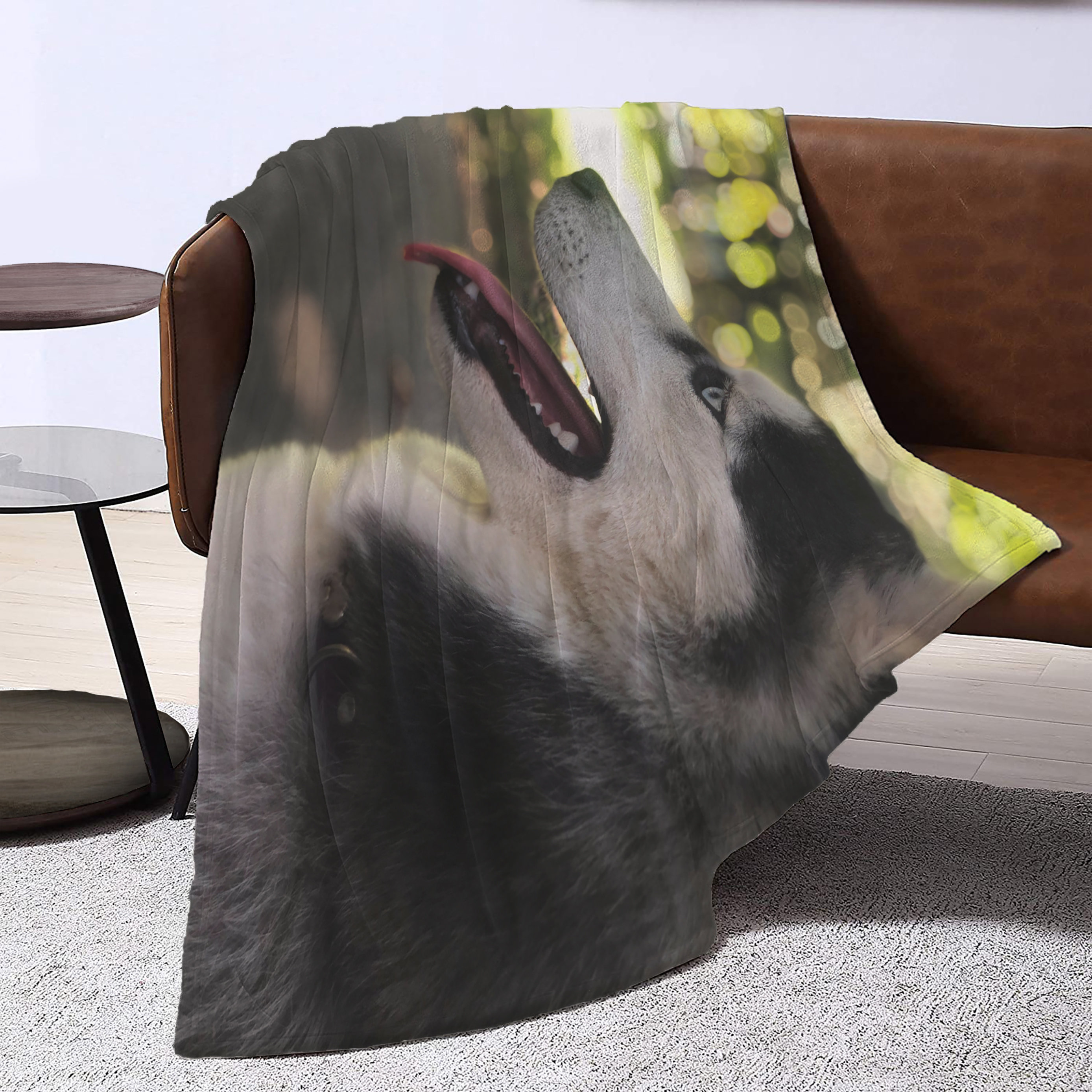 husky throw blanket