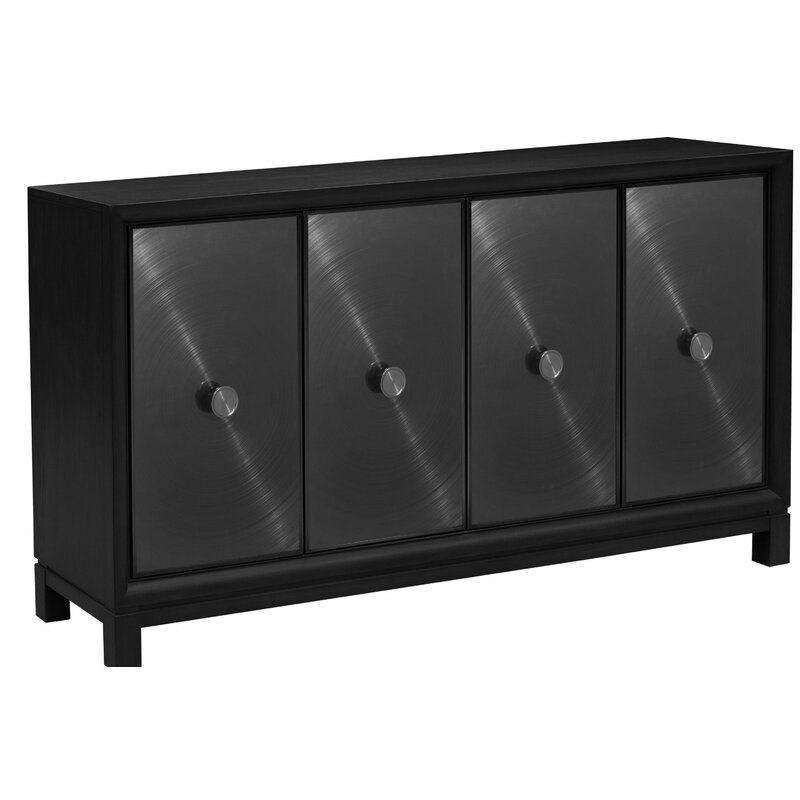 Darby Home Co Reichel Four Door Spun Metal Credenza Reviews