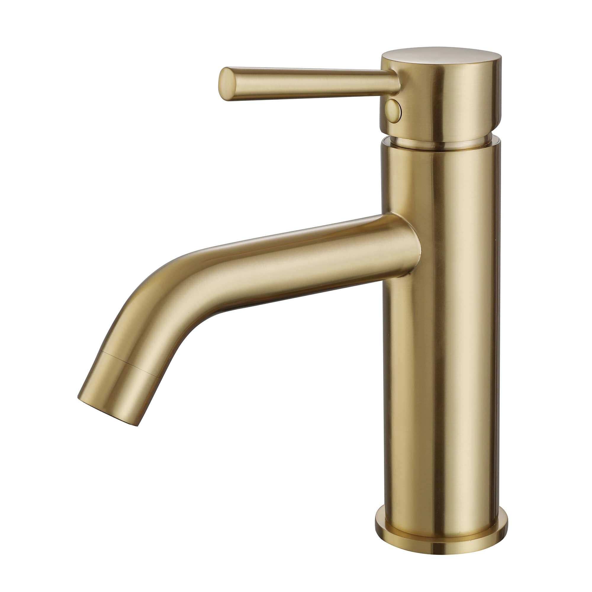 Brass Bathroom Basin Sink Faucet With Ceramic Luxury Lavatory Mixer Tap Gold 