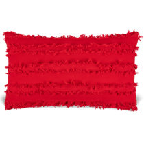 red boho pillow