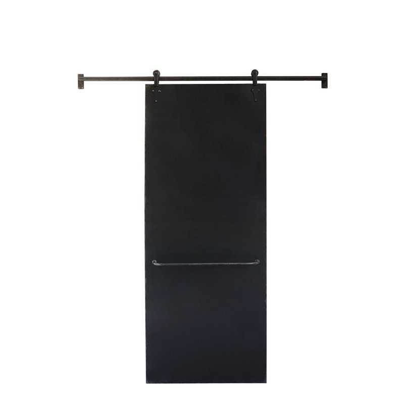 Gracie Oaks Chalkboard On Sliding Bar Wall Mounted Bulletin Board