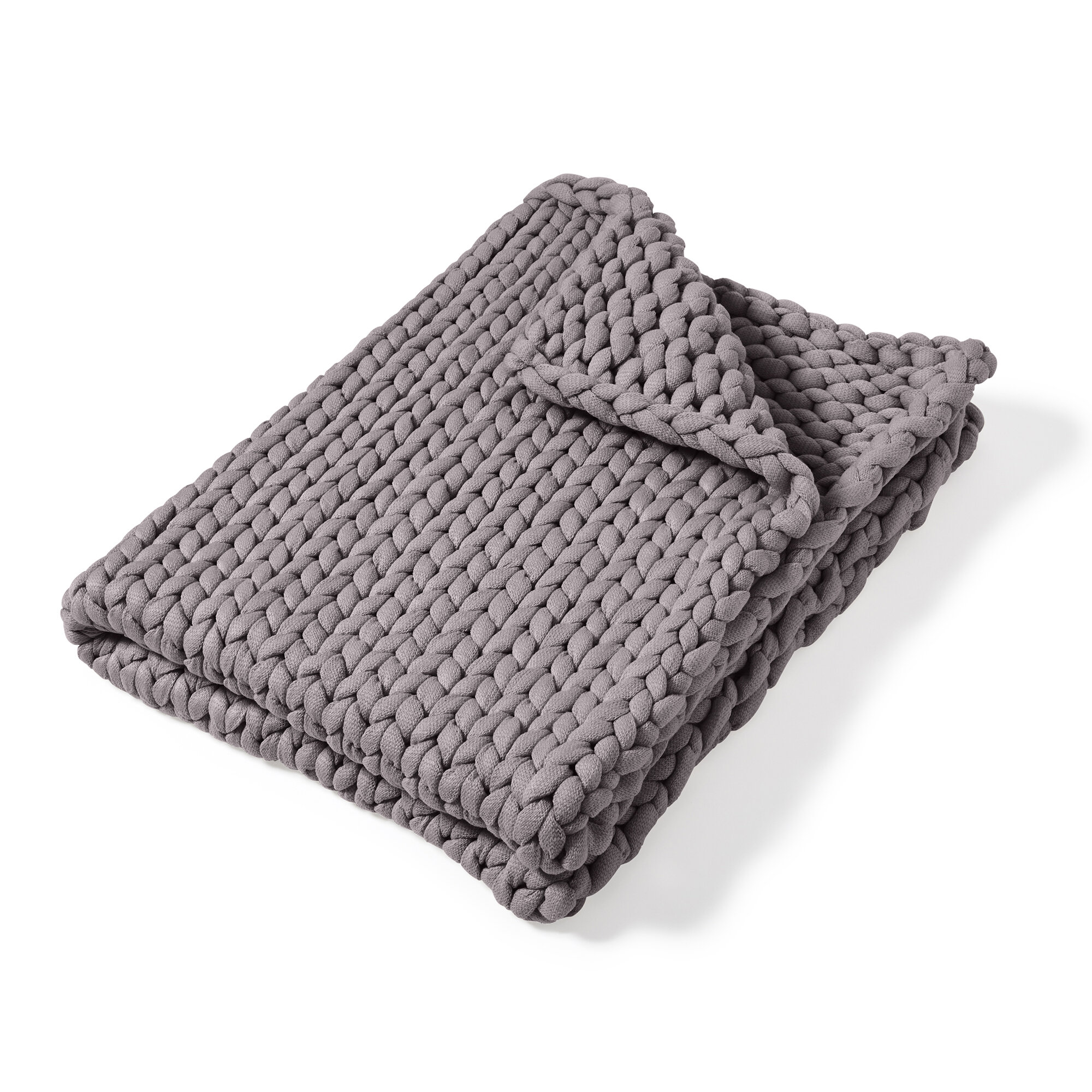 Gracie Oaks Asawer Chunky Knit Throw Blanket & Reviews | Wayfair