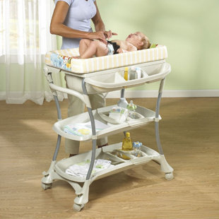 baby changing station with bath