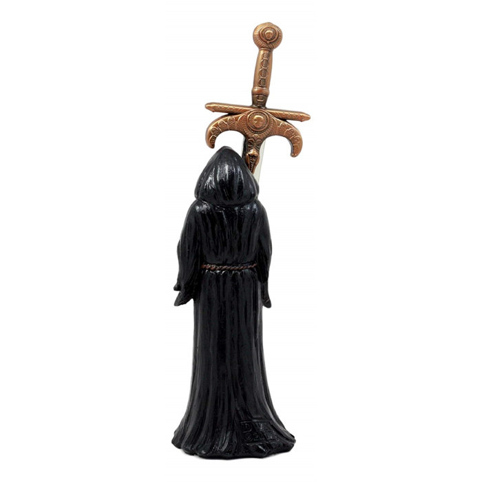 Death Mail Grim Reaper Letter Opener Holding Golden Dagger Sword For Desktop